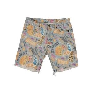 Born Primitive The Buttery Bros Men's Spellout Party 5 Pocket Shorts Sz LG 32x7